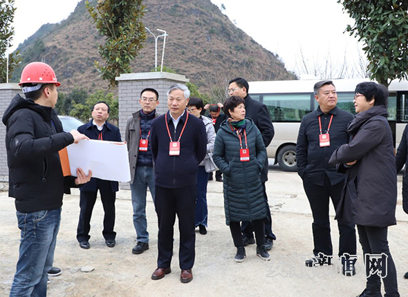 在市公共卫生服务中心项目点视察