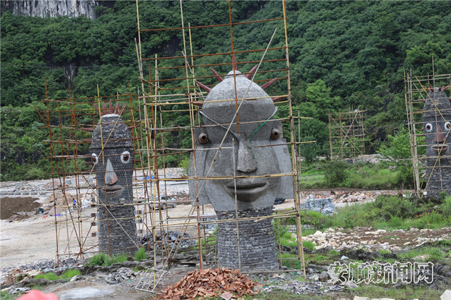 正在建设的三国藤甲布阵