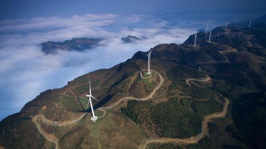 安顺市关岭永宁风电场 关岭自治县委宣传部供图