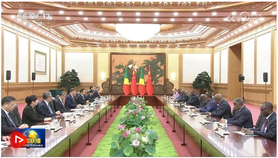 习近平会见刚果（布）总统萨苏