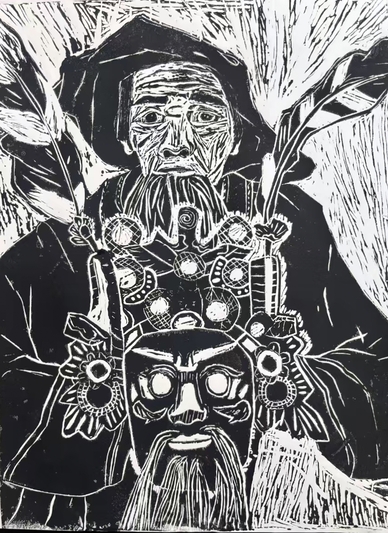 严惠珺入选作品：版画 《非遗传承》-FZ10021154932.jpg